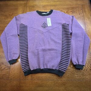 Riccardo 80's Vintage Quilted Sweatshirt Medium New with Tag